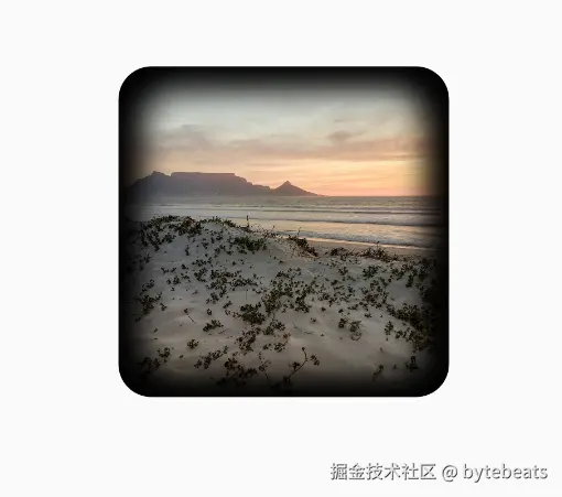 Inner shadow on top of an image