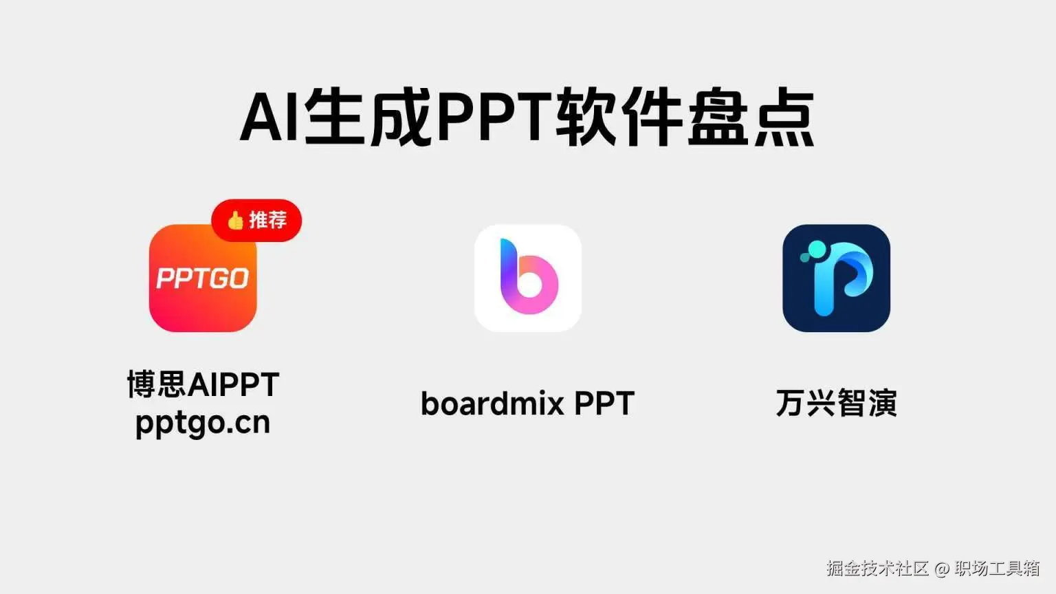 AI生成ppt软件盘点