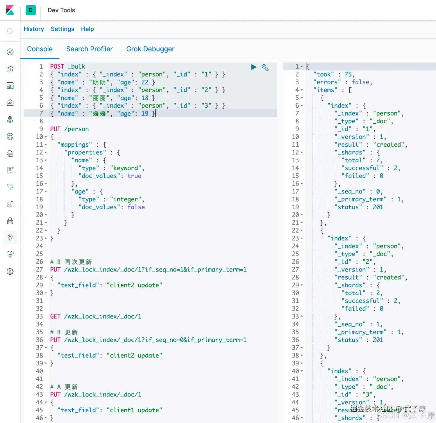 Elasticsearch bulk