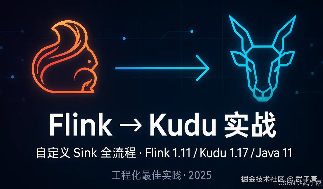 大数据-148 Flink 写入 Kudu 实战：自定义 Sink 全流程（Flink 1.11/Kudu 1.17/Java 11）