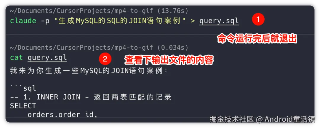 纯文本输出