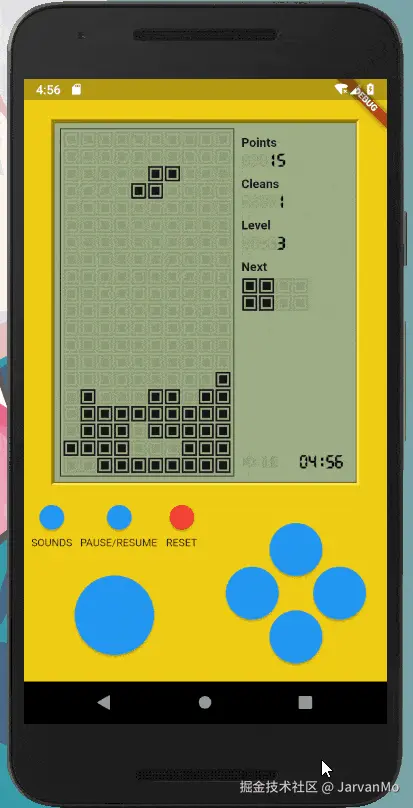 Flutter类俄罗斯方块游戏