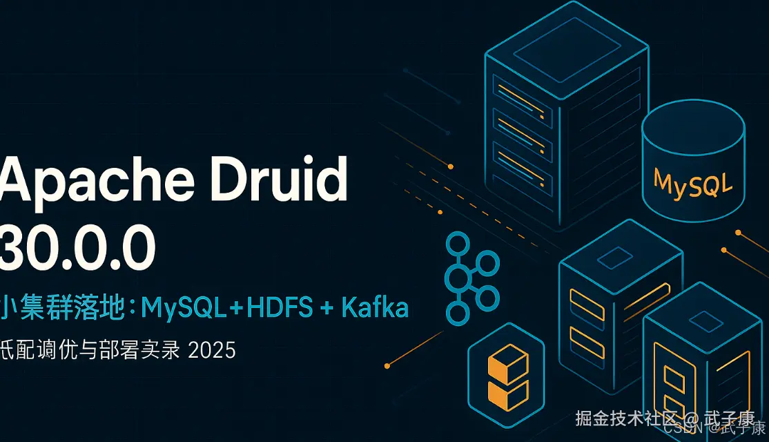 大数据-151 Apache Druid 集群落地 [上篇] MySQL 元数据 + HDFS 深存与低配调优