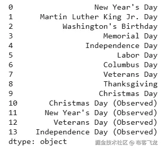 图 6.3 – 美国假日