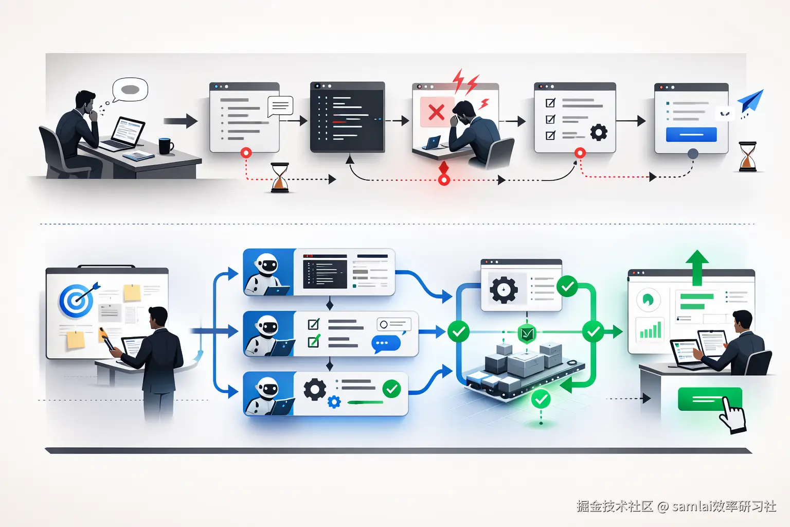 图 4：旧流程 vs Agentic 流程.png