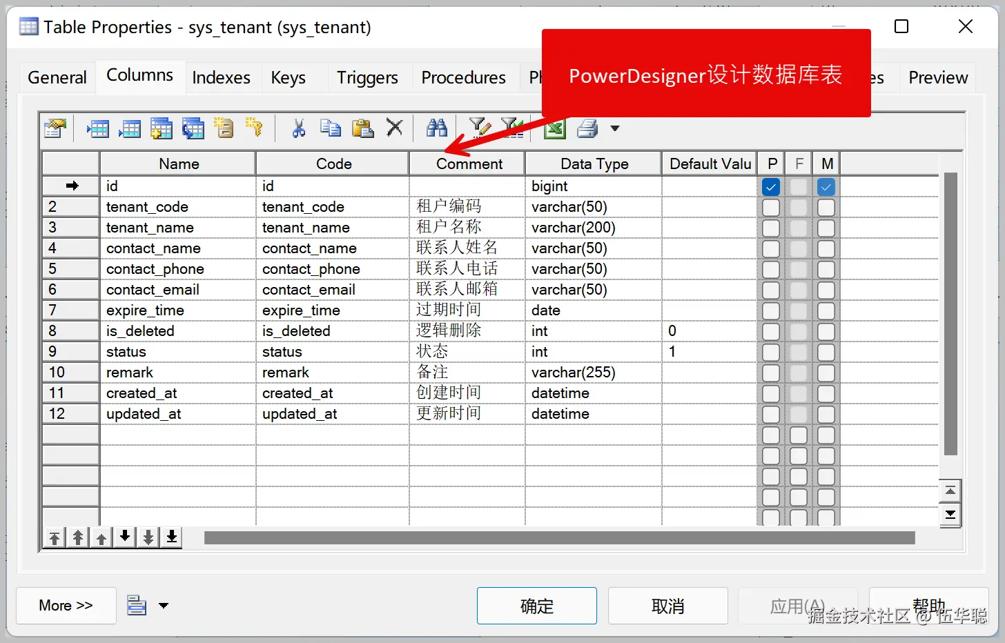 使用PowerDesigner建模工具设计数据库