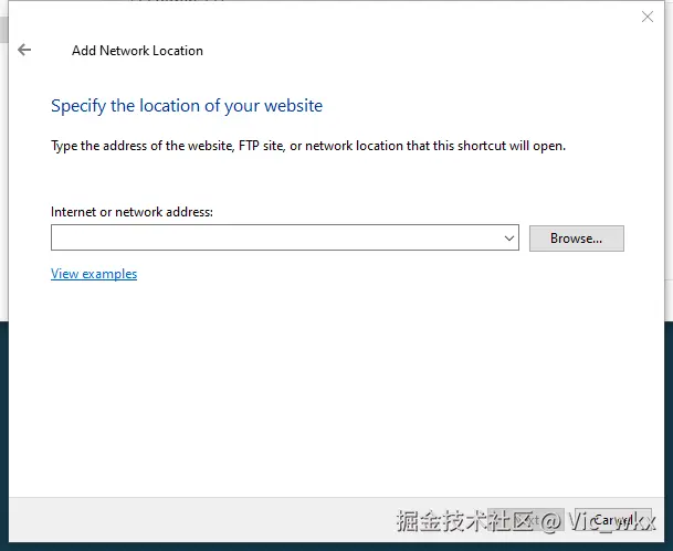 Specify the location of your website