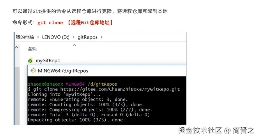 克隆远程仓库