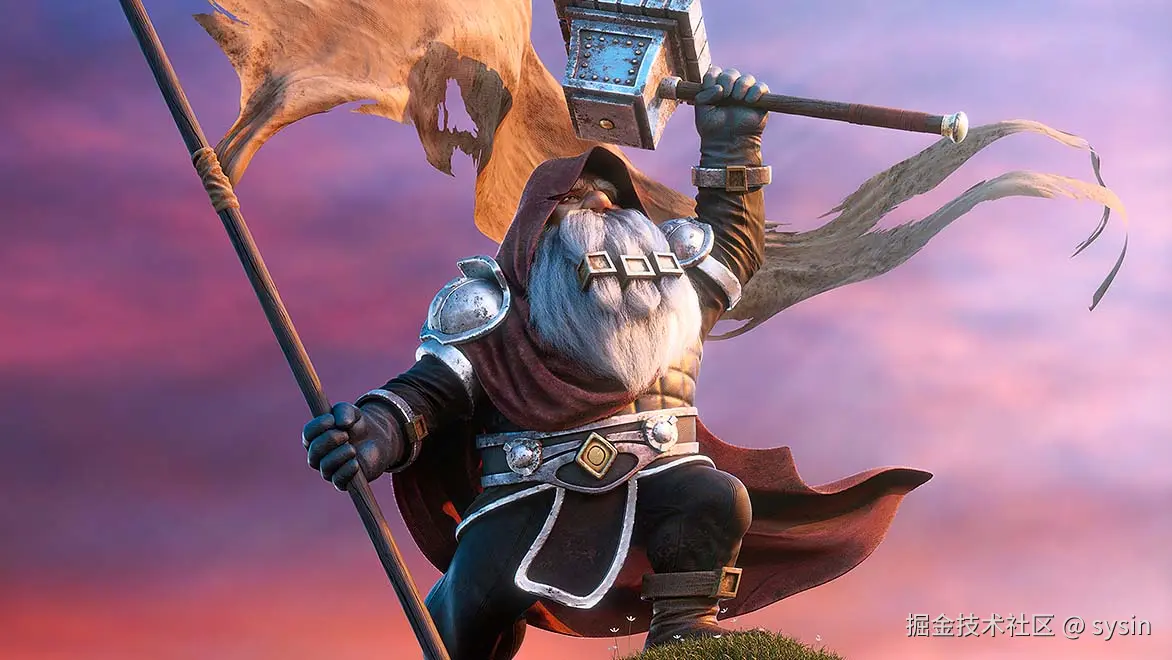 Alexandre Mougenot 在 Maya 中制作的风格化角色