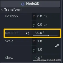 调整CapsuleShape2D的Rotation