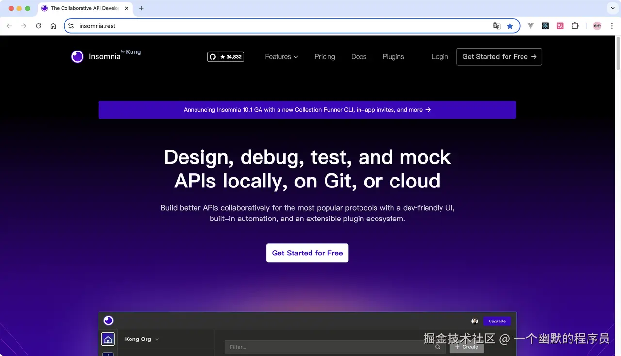 Insomnia界面展示