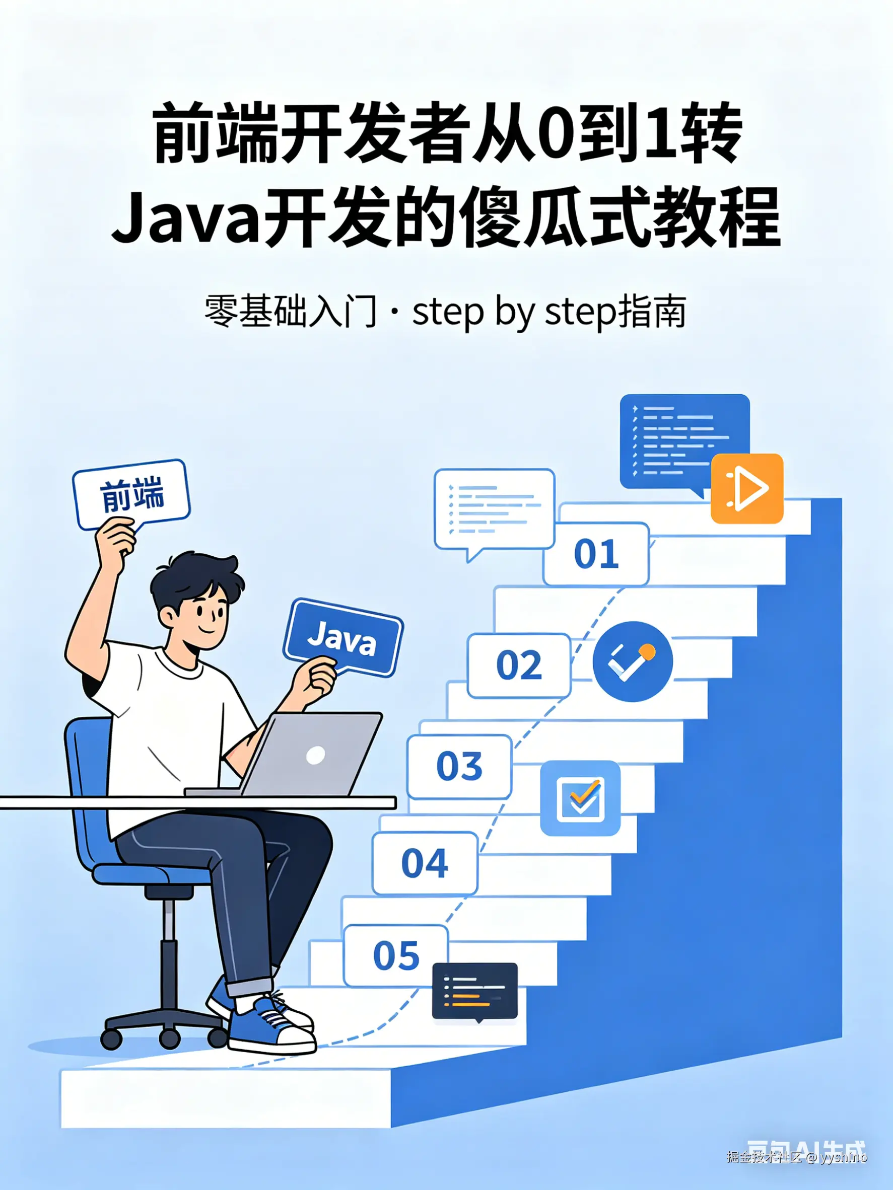前端Vue开发者从0到1转Java后端开发傻瓜式教程