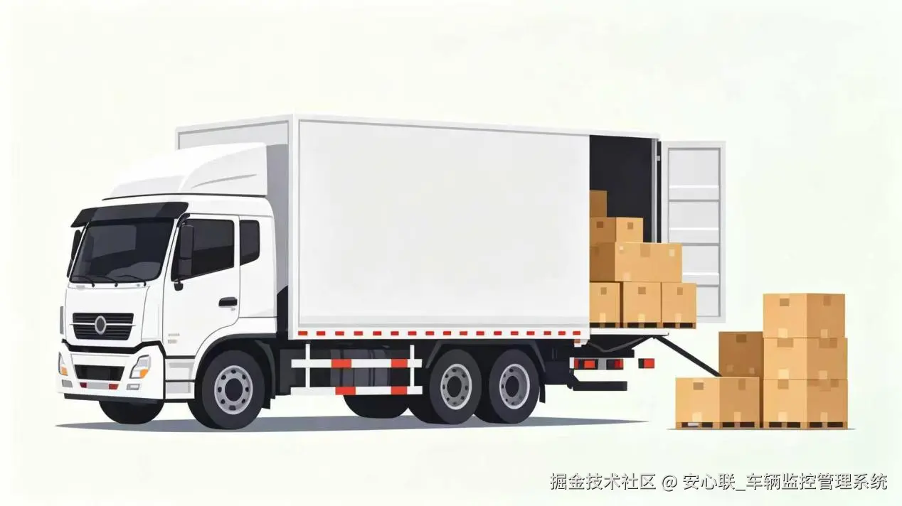 常规货运车辆温湿度监测部署示意