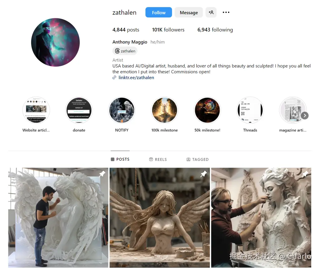 Anthony Maggio 的 Instagram 帐户