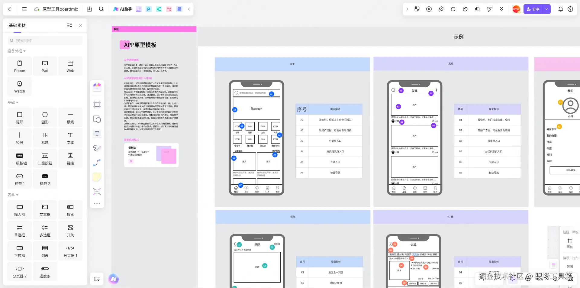 产品原型协作工具boardmix