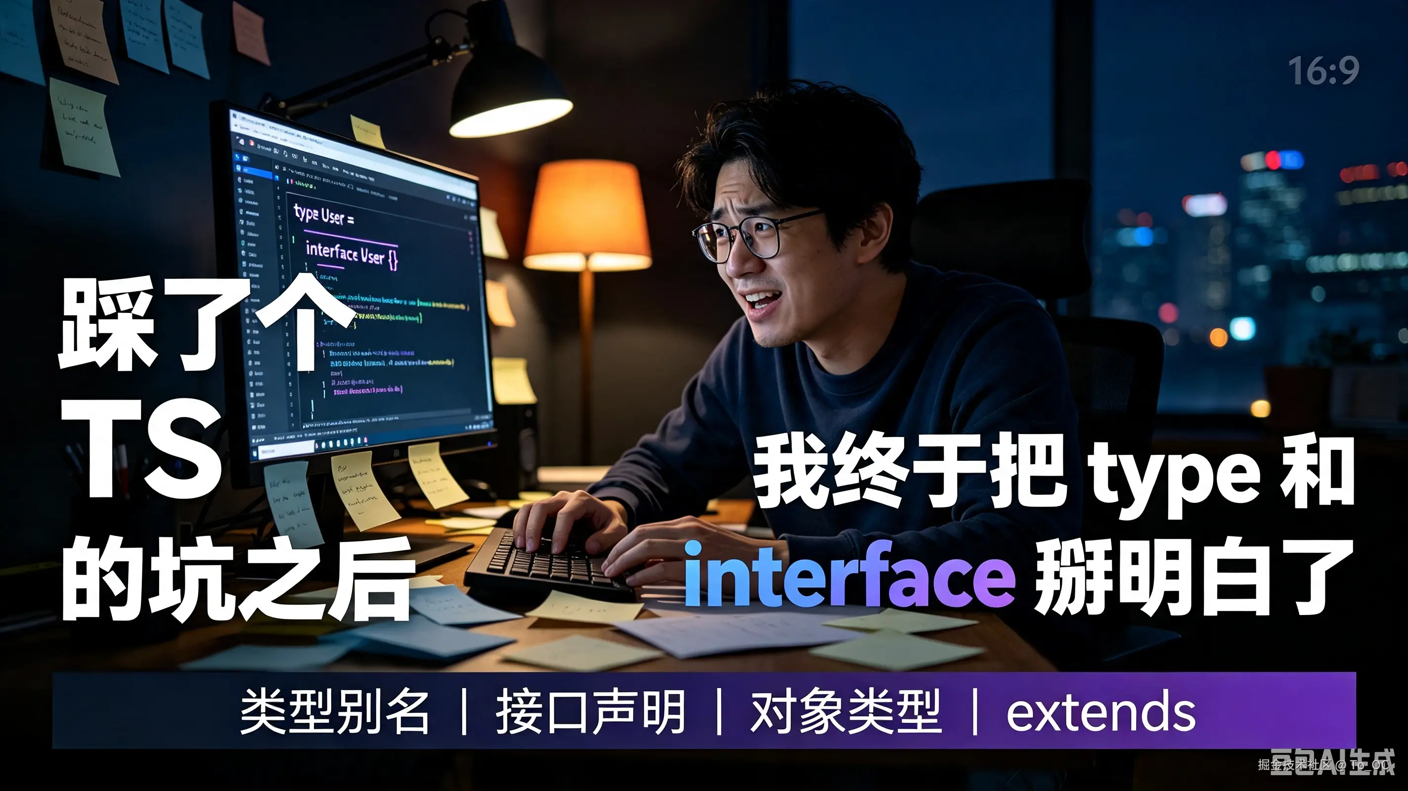 踩了个 TS 的坑之后，我终于把 type 和 interface 掰明白了