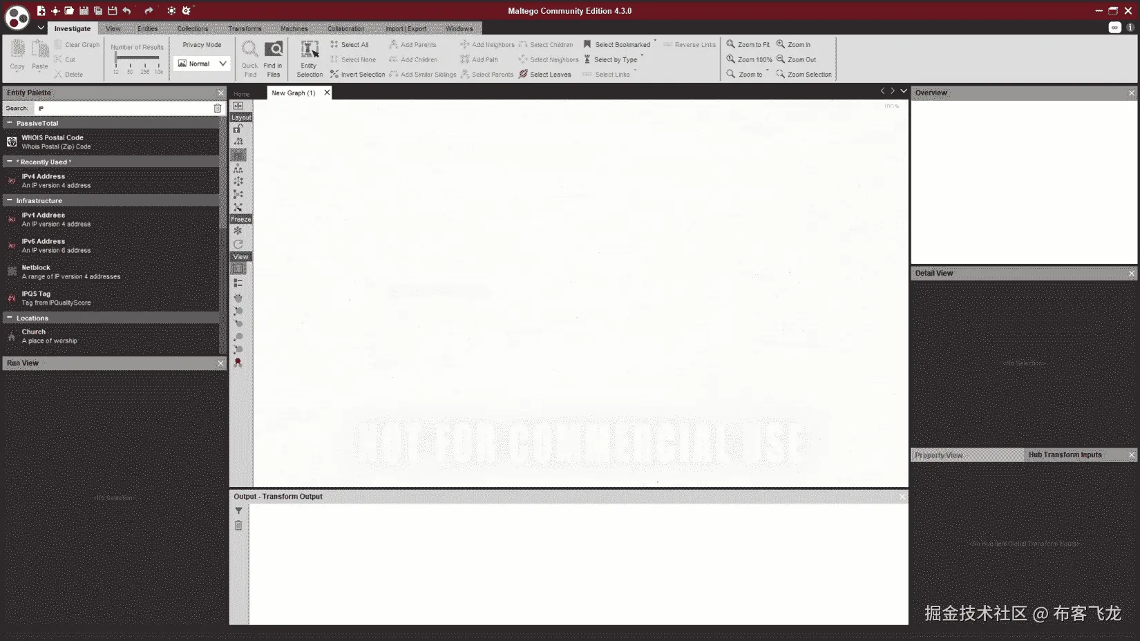 图 17.30 – Maltego 新图