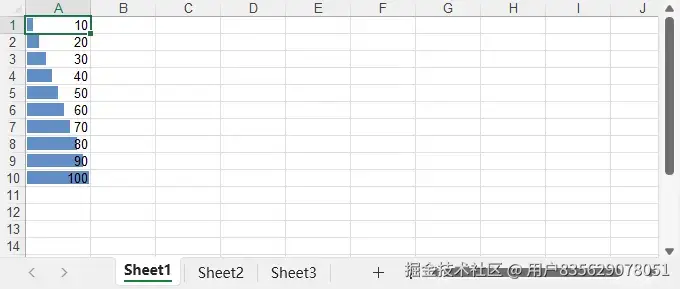 使用Python在Excel文件中设置数据条