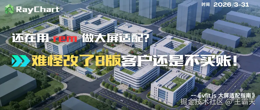 🚨 还在用 rem) 做大屏适配？用 vfit.js 一键搞定，告别改稿8版的噩梦！