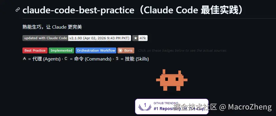 GitHub上一路飙到46k Star的Claude Code最佳实践，开源了！