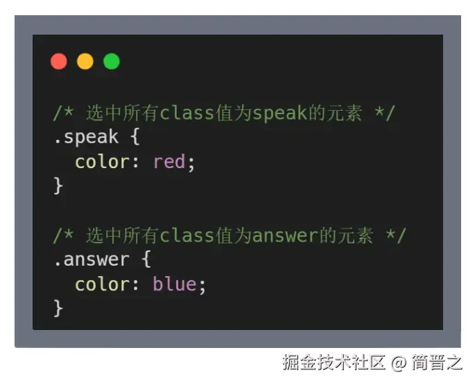 类名选择器实例