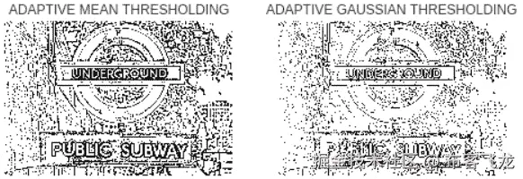 图 2.8：使用 OpenCV 进行自适应阈值化