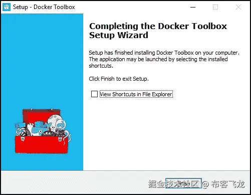 Downloading the Docker toolbox installer
