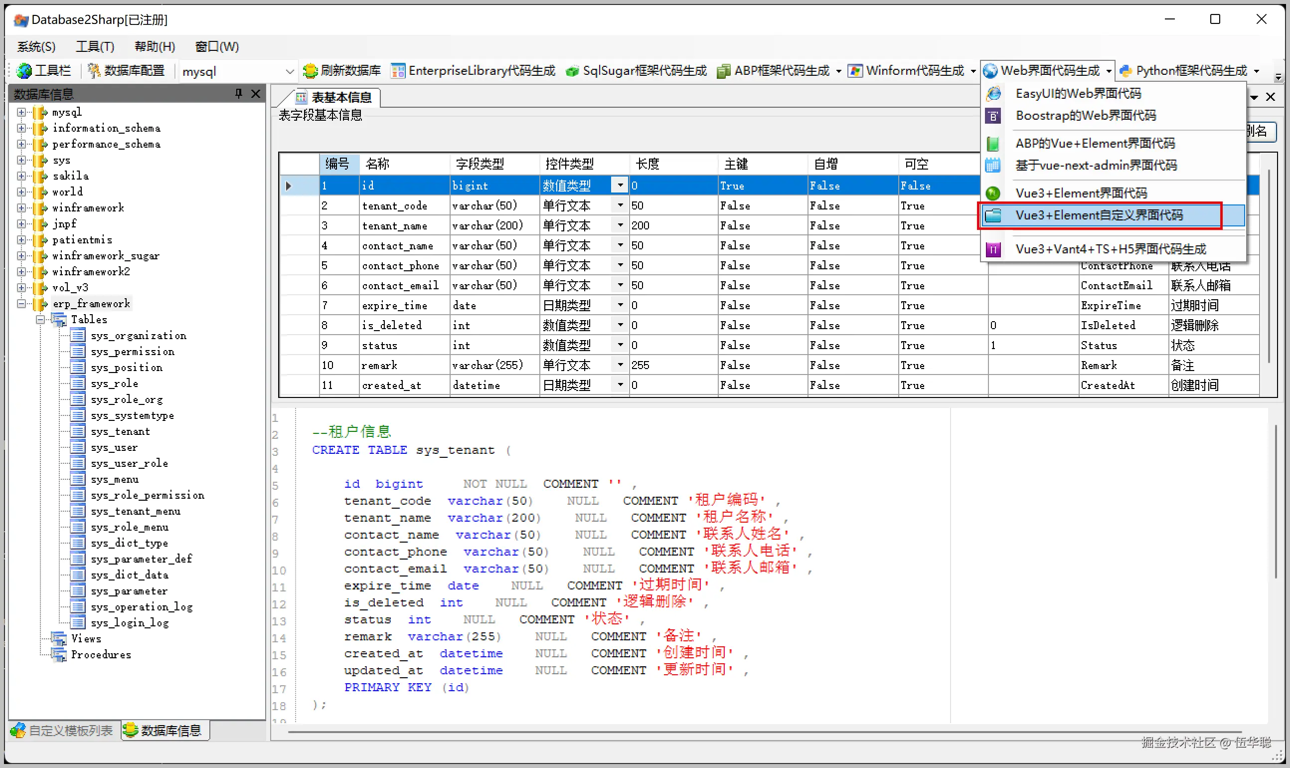 自定义Vue3的前端界面生成