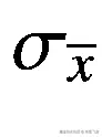 {\sigma}_{\overline{x}}