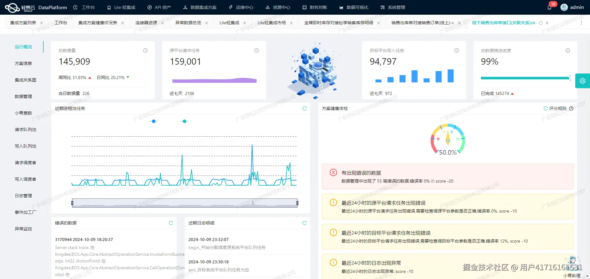 金蝶与外部系统打通接口