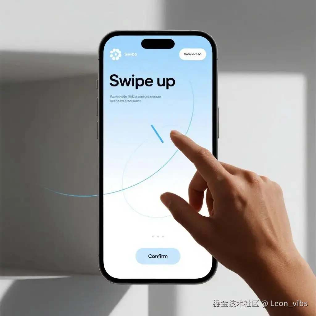 “上滑刷屏”动线插画