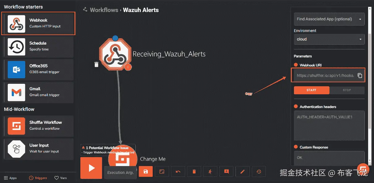 图 4.5 – 在 Shuffle 中创建新的工作流