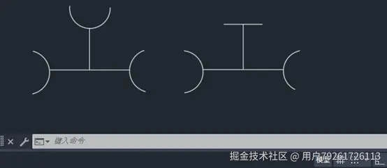CAD2025如何制作暖通正三通图标