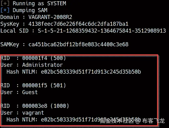 图 7.22 – Mimikatz 哈希