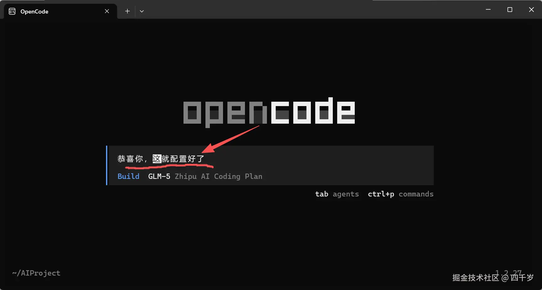 大模型配置好了