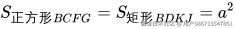 S_{正方形BCFG}=S_{矩形BDKJ}=a^2