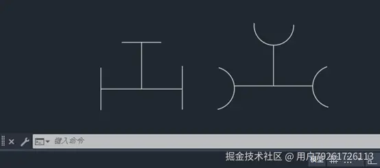CAD2025如何制作暖通正三通图标