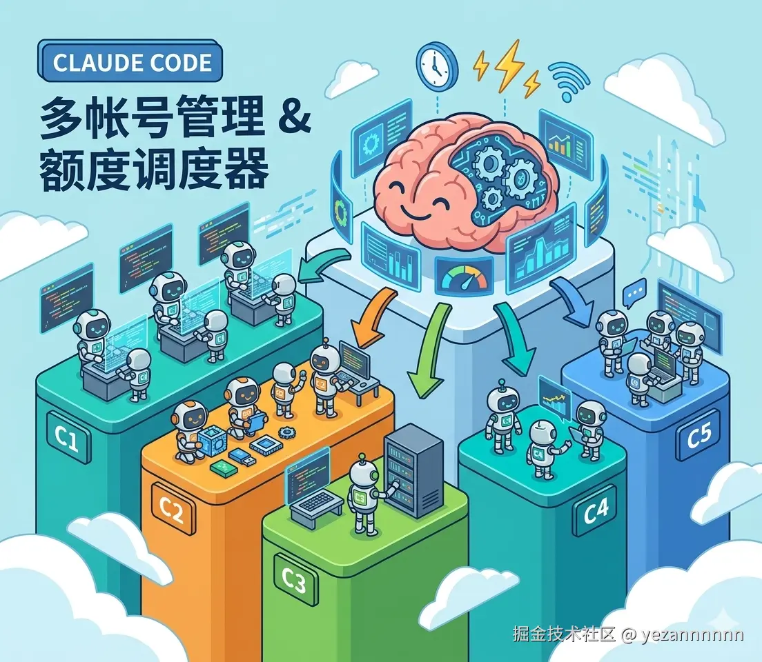 Claude code 5 小时额度卡住？多账户错峰激活让你一天平滑使用不断额