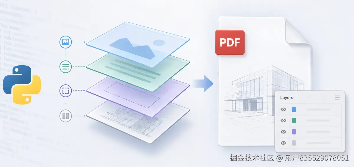 使用 Python 在 PDF 文档中创建和管理图层
