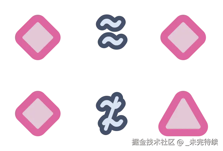 红色钻石与红色钻石大致相同，但红色钻石与三角形并不大致相同