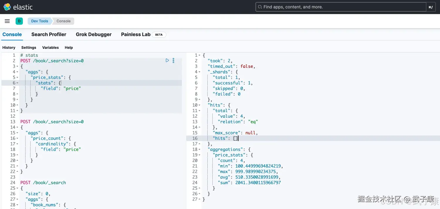Elasticsearch 统计计数