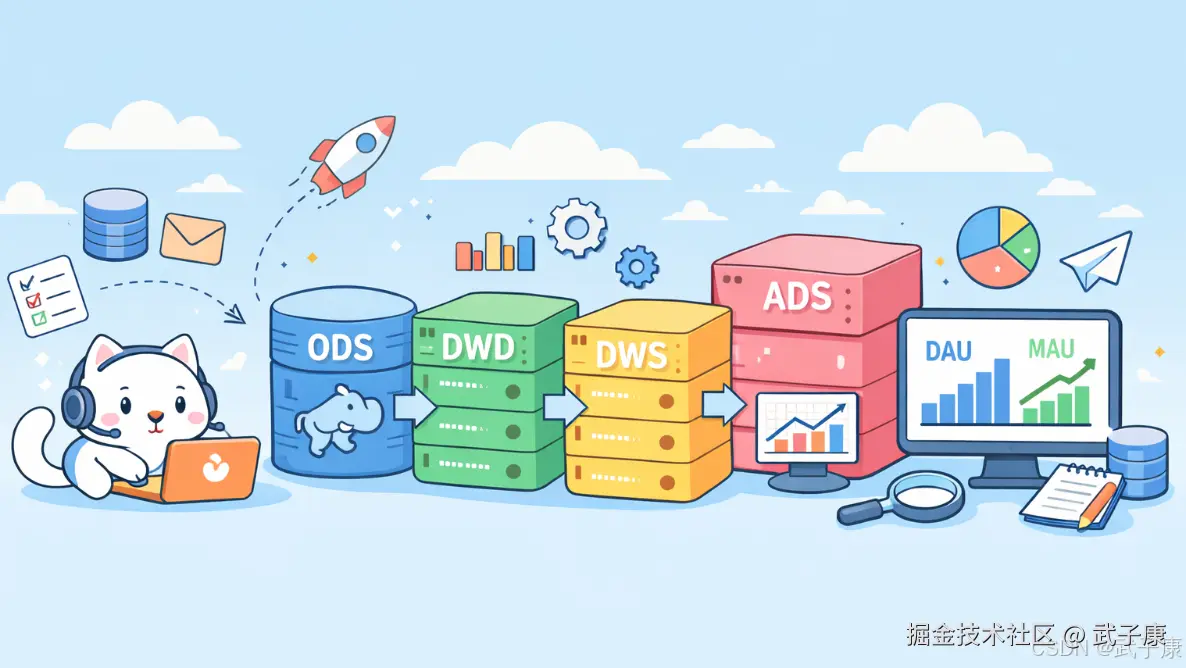 大数据-235 离线数仓 - 实战：Flume+HDFS+Hive 搭建 ODS/DWD/DWS/ADS 会员分析链路