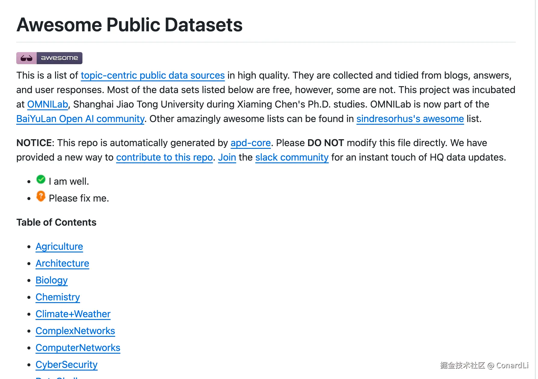 https://github.com/awesomedata/awesome-public-datasets