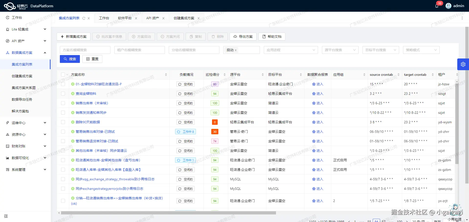 轻易云数据集成平台金蝶集成接口配置