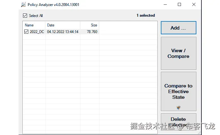 图 13.7 – 在策略分析器中导入的 2022_DC 策略