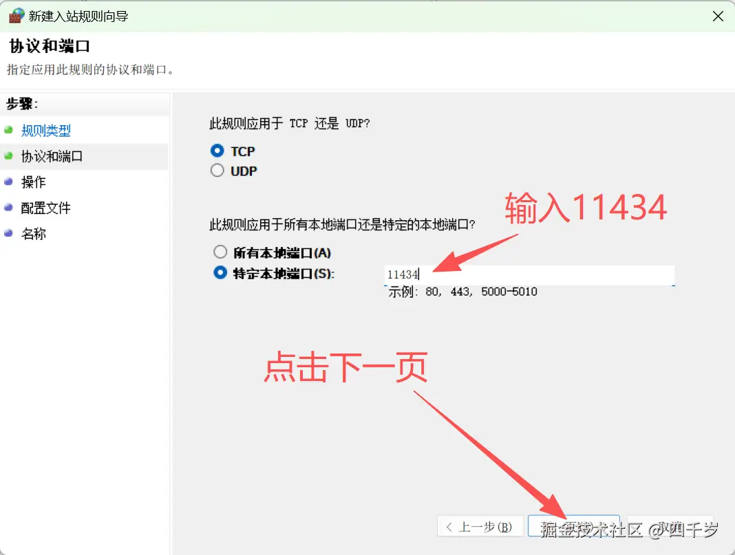 填写Ollama的端口11434