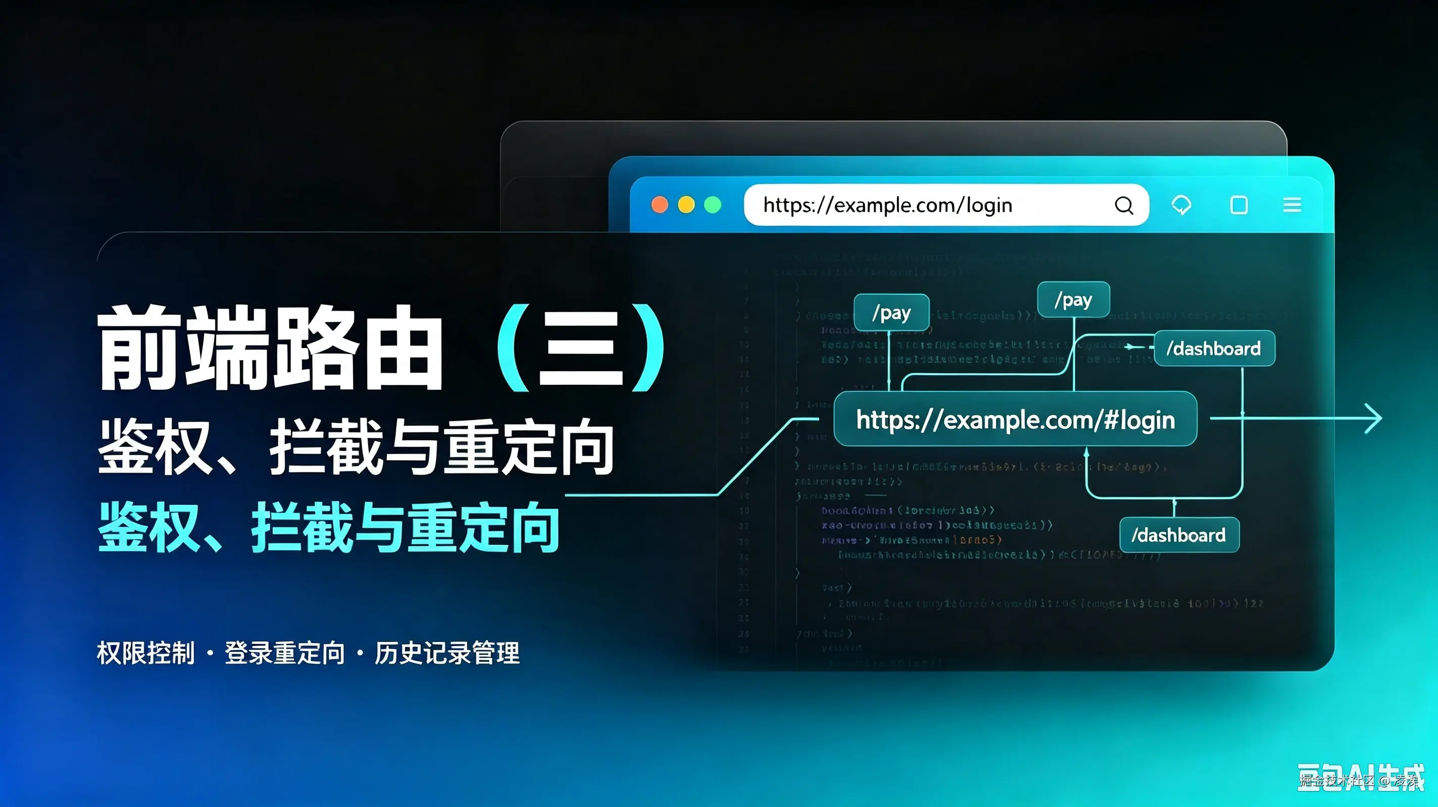前端路由（三）：鉴权、拦截与重定向