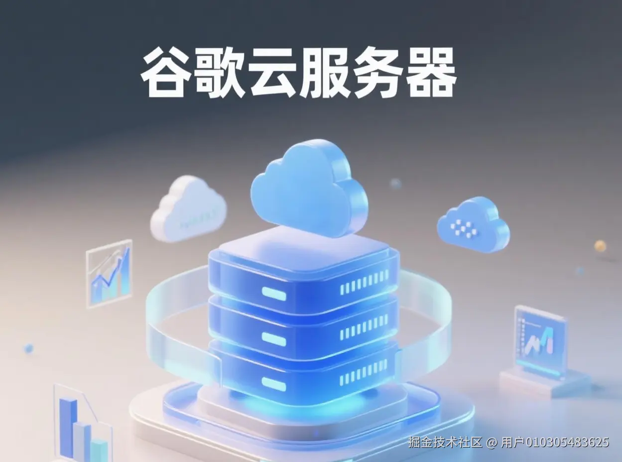jimeng-2025-09-19-2648-服务器图标，单一元素，周围散布着云服务器，数据图表之类的小元素，主色调蓝色，透明....png