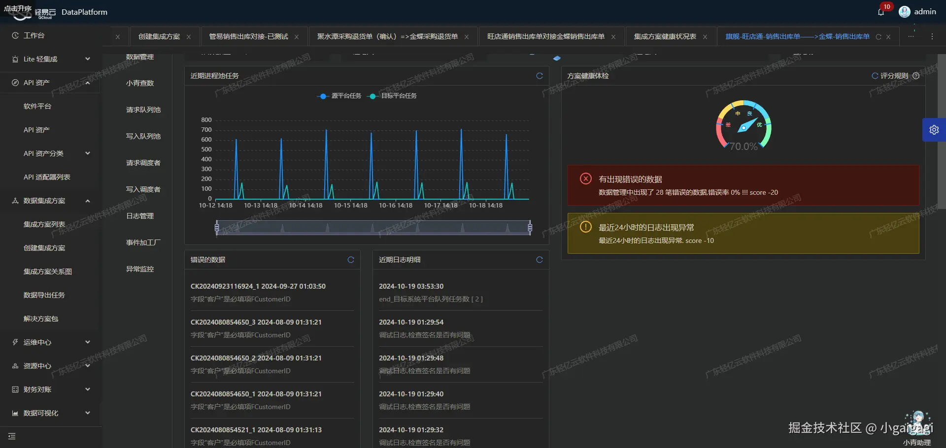 金蝶与外部系统打通接口